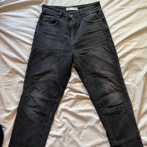 Zara Collection distressed mom jeans 4